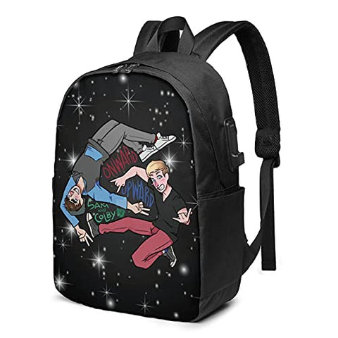 Backpacks Student Sam And Colby School Bag Laptop Backpack With Usb Charging Port