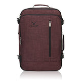 Hynes Eagle 38L Flight Approved Weekender Carry on Backpack Brown