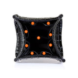 Tinksky Alligator Pattern Makeup Brushes Organizer Storage Holder Case Box Organizer Home