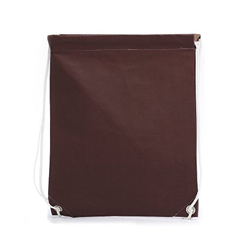 Zumer Sport Drawstring Bag, Football Brown, One Size
