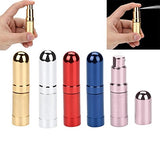 AMA(TM) 6ml Protable Travel Mini Classic Perfume Atomizer Refillable Spray Bottle With Pump (Gold)