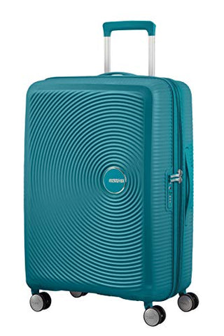American Tourister Soundbox - Spinner Medium Expandable Suitcase, 67 cm, 81 liters, Green (Jade Green)