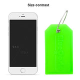 BlueCosto 2x Luggage Tags Suitcase Tag Bag Identifier ID Labels Office Travel Label - Green