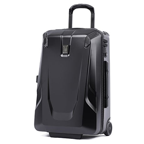 Travelpro Luggage Crew 11 22" Carry-on Slim Hardside Rollaboard w/USB Port, Obsidian Black