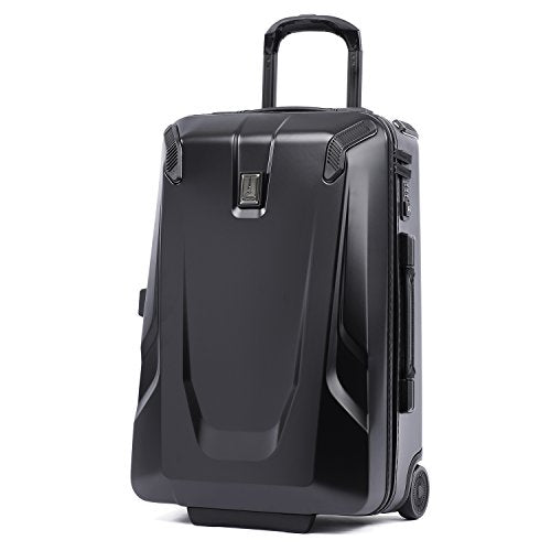 Travelpro Luggage Crew 11 22" Carry-on Slim Hardside Rollaboard w/USB Port, Obsidian Black