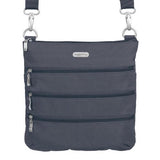 Baggallini Womens Big Zipper Bagg Charcoal/Fuschia None None