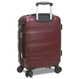 Dejuno Emerson 3-Piece Hardside Expandable Spinner Luggage Set, Burgundy