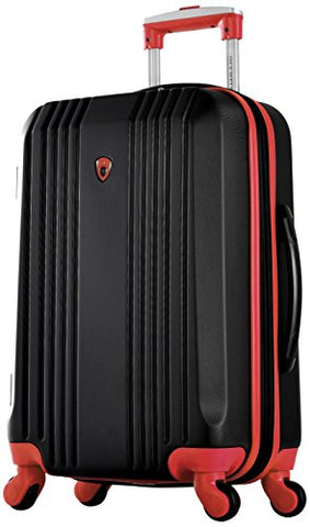 Olympia Apache Ii 21" Carry-on Spinner, BLACK+RED