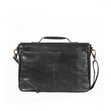 Boconi Becker Flap Dispatch, Leather Business Laptop Briefcase in Whiskey