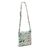 Vera Bradley Iconic Triple Zip Hipster, Signature Cotton, Mint Flowers