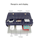 Kamlui Laptop Bag 15.6 Inch - for Women Carrying PU Leather Waterproof Work Computer Tote Briefcase Shoulder Messenger Laptop Sleeve Case for Macbook Pro Air HP Lenovo Dell,(Blue)