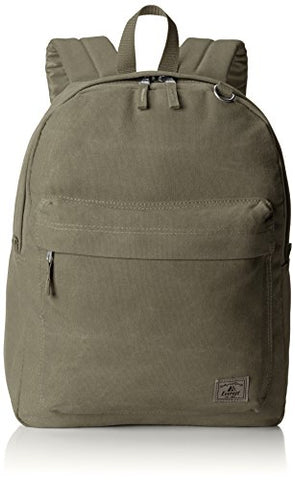 Everest Classic Laptop Canvas Backpack, Olive, One Size