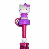 Hello Kitty Fu3069234 Stars Pink & Purple Molded Handle Umbrella
