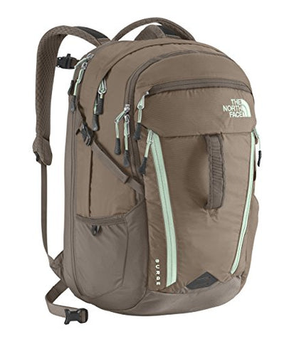 The North Face Women's Women's Surge Brindle Brown/Surf Green Backpack