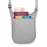 Pacsafe Coversafe V75 Anti-Theft Rfid Blocking Neck Pouch, Neutral Grey