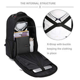 Oiwas Rolling Backpack With Wheels 20 Inch School College Wheeled Book Bag Laptop Travel Carry On