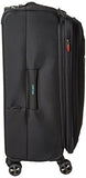Delsey Luggage Hyperglide Medium Checked Luggage Lightweight Spinner Suitcase, Black