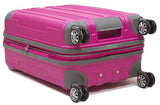Dejuno Kingsley Abs 3-Piece Hardside Spinner Luggage Set-Pink