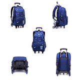 Xhhwzb Rolling Backpack, Kids Backpack Wheeled Backpack School Backpack With Wheels (Color : B)