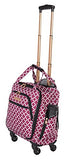 Jenni Chan Medley 2-Piece Set 15" Spinner 311 Bag Travel Tote, Cranberry, One Size