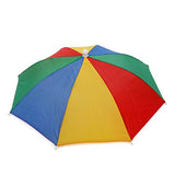 Geanbaye 21'' Adult And Kids Size Rainbow Golf Folding Umbrella Hats Rain Hats