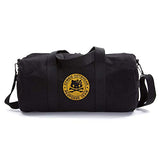 Zombie Outbreak Response Team Hello Kitty Duffel Bag, Black & Gold (medium)