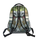 Backpack Travel White Black Shih Tzu School Bookbags Shoulder Laptop Daypack College Bag for Womens