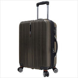 Traveler’S Choice Tasmania 100% Polycarbonate Expandable 8-Wheel Spinner Luggage With Diamond Cut