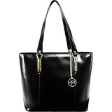 McKlein, M Series, SAVARNA, Top Grain Cowhide Leather, Leather Ladies' Tote with Tablet Pocket, Navy (97577)