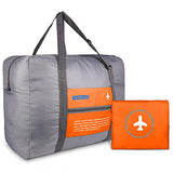 HDWISS Foldable Travel Duffle Bag Tote Carry on Luggage for Spirit Airlines - Orange