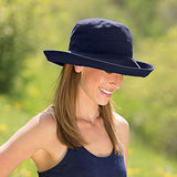 Wallaroo Hat Company Women’s Casual Traveler Sun Hat – UPF 50+, Adjustable, Ready for Adventure, Designed in Australia, Black
