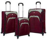 TPRC 3 Piece "Lexington Collection" Expandable Luggage Set with 360º Wheels Includes 28"