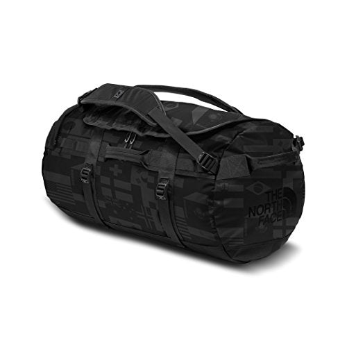 The North Face International Collection Base Camp Duffel Bag (Medium), Tnf Black Flag Print