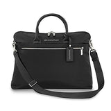 Briggs & Riley Unisex-Adult's Rhapsody Slim Business Laptop Shoulder Bag, Black, One Size