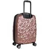 Aimee Kestenberg Women'S 20" Abs Expandable 8-Wheel Upright Carry-On Luggage, Rose Gold
