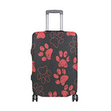 Luggage Cover Suitcase Cat Or Dog Paws Luggage Cover Travel Case Bag Protector for Kid Girls Travel