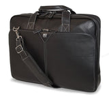 Mobile Edge Deluxe Leather Briefcase- 16-Inch Pc/17-Inch Macbook Pro