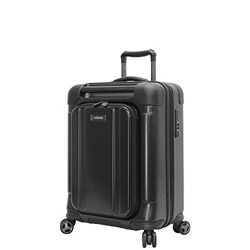 Andiamo Pantera 20" Hardside Carry-On Luggage With Spinner Wheels (20In, Carbon Black)