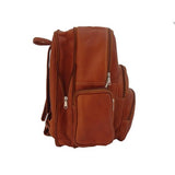 Piel Leather Expandable Backpack, Saddle, One Size