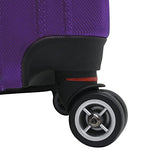 Traveler’S Choice Tasmania Polycarbonate Expandable 8-Wheel Spinner 3-Piece Luggage Set, Purple