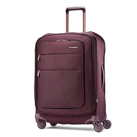 Samsonite Flexis Expandable Softside Checked Luggage With Spinner Wheels, 25 Inch, Cordovan