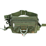 ARYMCAMOUSA US Airforce Style Deployment Bag #1 Parachute Buckles Hook Water Resistant Rucksacks Nylon Military Waist Hiking Fanny Pack for Carrying Vital Gear or Small Equipment