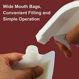 YASUOA 12 Pieces Travel Size Refillable Empty Squeeze Pouch, TSA Approved Stand Up Pouch for Toiletry, Lotion Shampoo Shower Gel Squeezable Bags, Leakproof Cosmetic Containers (30ml/50ml/100ml)