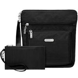 Baggallini Pocket Lightweight Crossbody Bag–Spacious, Water-Resistant Travel Purse With Rfid