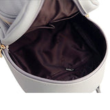 ABage Women's Leather Backpack Purse College Travel Casual Daypack Handbag, Black