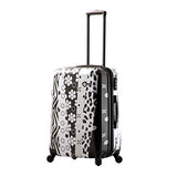 Mia Toro Pop Fiore Hardside 24 Inch Spinner, Black