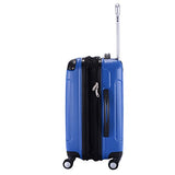 Goplus Globalway Expandable 20" Abs Carry On Luggage Travel Bag Trolley Suitcase (Blue)