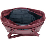 Kenneth Cole Reaction Women's Downtown Darling Leather Single Compartment 16" Laptop Tote, Red