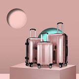 Goplus 3Pcs Luggage Set, Hardside Travel Suitcase, 20" 24" 28" ABS + PC Travel Trolley Case w/Coded Lock, 360° Spinner Wheels Lightweight Suitcase