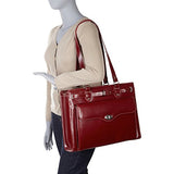 McKlein USA Joliet 15" Leather Laptop Tote EXCLUSIVE (Red)